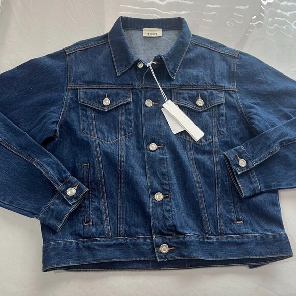 NEW Elwood Classic Denim Jacket Pond Wash Small - Picture 5 of 14